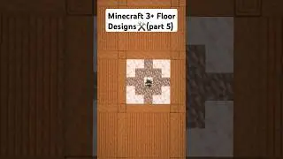 Minecraft 3+ Floor Designs⚒️(part 5) #shorts