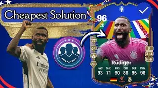 How to EASILY complete 96 Team Of The Tournament Antonio Rüdiger 🇩🇪💙