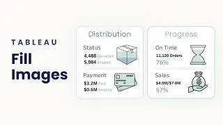 How to Fill Images for KPIs in Tableau to Show Progress and Distribution