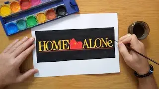 How to draw the HOME ALONe logo