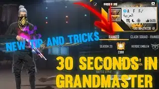 GRANDMASTER IN ONLY 30 SECONDS 😱😱 [ GARENA FREE FIRE]❤️❤️