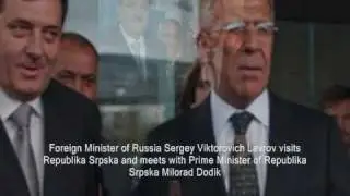Lavrov Dodik - Foreign Minister of Russia Sergey Lavrov visits Republika Srpska 5.11.2009. †