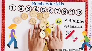 Counting Numbers 1 to 10 | Learn Through Activity Fine Motor skill Activities | 1 to 10  Number Math