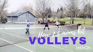 Just some moms practicing volleys and hoping to make our kiddos proud 😁 [USTA 2.5]