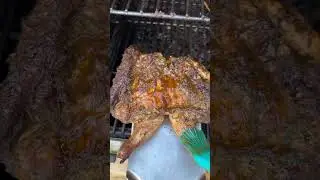 Caribbean Spatchcock Chicken on the Traeger | #shorts #bbqchicken #pelletgrill #caribbeanfood