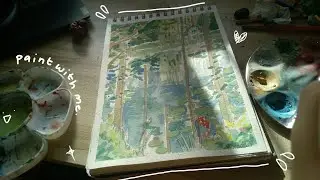 By the river// paint with me 💕💕