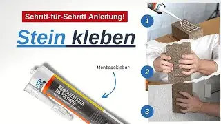 Stein kleben [Anleitung] – Im Außenbereich mit Montagekleber