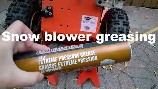 What to grease on a Snow blower
