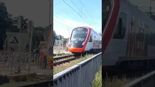 🇷🇺Отправление поезда ЭГЭ2Тв-015 "Иволга 3.0" "D3 Ипподром-Зеленоград-Крюково" от платф. "Кратово"