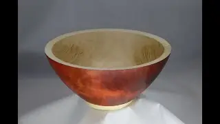 Woodturning #51 - A Coloured Bowl from Chestnut