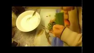 Cucumber dip, best served with Tortilla chips