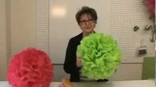 Tissue Paper Pom Poms at Trendy Tree