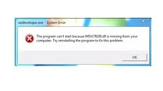 The program cant start because MSVCR110 dll is missing from your computer  Resolved