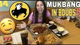 Buffalo Wild Wings mukbang in Buffalo Wild Wings (eating show)🤤🤤