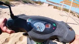 50cc Yamaha Scooter Ride on the Beach