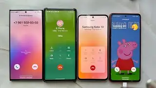 Incoming Call Samsung Galaxy S24 Ultra + Samsung S24 Ultra + Samsung Note 10 + LG Wing