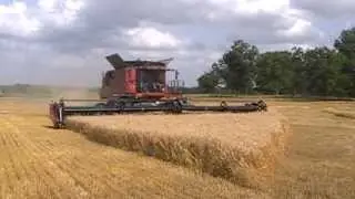 Case IH 9230 Axial-Flow Combine and 2162 45 Draper Head