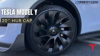 Tesla Model Y Hub Caps for 20” Induction Wheel from Tesery | Install & Review