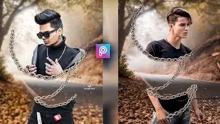 PicsArt INVISIBLE Body Chain Photo Editing Tutorial in Picsart Step by Step in Hindi - Viral editing