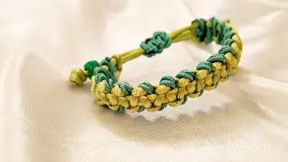 Idea for making simple bracelets/suitable for beginners/making bracelets with two colors!/diy