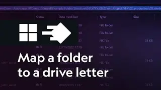 How to map a folder to drive letter on Windows