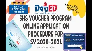 DepEd Senior High School Voucher Program Application | SY 2020 - 2021