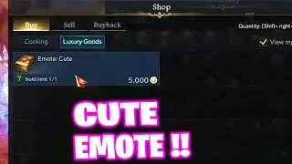 How To Get Cute / Threaten emote in lost ark