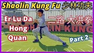 Er Lu Da Hong Quan (Part 2) - Shaolin Kung Fu Tutorial 🤜 #二路大洪拳 #少林功夫 #大洪拳 #少林大洪拳 #拳法 #功夫教學 示範 教學🤛