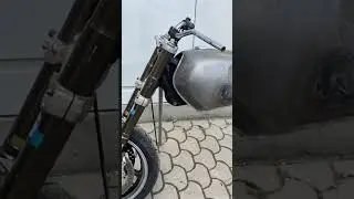 Yamaha xv1000 with honda vtr1000 fork finished