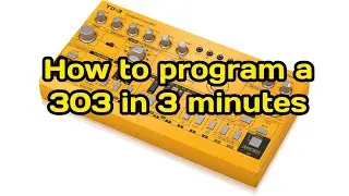 Behringer TD-3 : How to program a 303 in 