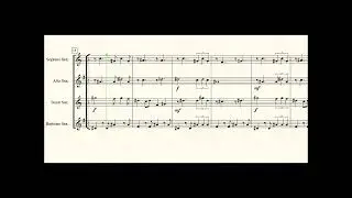 Dream A Little Dream Of Me for Saxophone quartet.