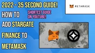 How To Add Stargate Finance To MetaMask | 35 second guide - 2022