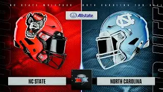 NC State vs North Carolina | College Football 25 | Full Game PS5 Simulation