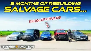 IS IT WORTH REBUILDING SALVAGE CARS? (8 MONTHS & £50,000 LATER!) | GARAGE TOUR