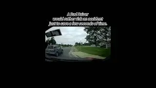A Bad Driver would rather risk an accident just to save a few seconds of time #dashcam