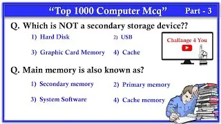 Top 100 Computer Fundamental MCQ's Question  - For all Competitive Exams - JKSSB Computer MCQ