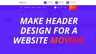 DESIGN HEADER FOR A WEBSITE MOVING COMPANY  2019