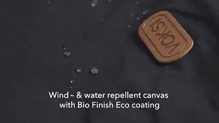 Voksi® - wind and water repellent canvas with Bionic Finish Eco coating