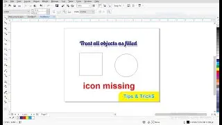 Learn CorelDraw -  Treat as Fill (solution) Tips & Tricks By BNarts