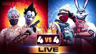 Free fire live 🔥 4v4 custom gameplay 💥