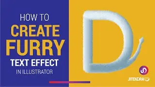 How to Create Realistic 3D Fur Effect in Adobe Illustrator – Advance Tutorial 🎨✨ @jitendradesigns