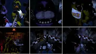 FNAF 1 ALL LOCATIONS (no static)