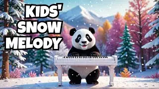 Panda's Snowy Piano Melody for a children's bedtime story
