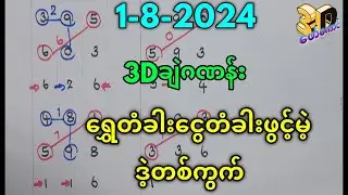 1-8-2024 3Dချဲဟဏန်း,​ရွှေတံခါး​ငွေတံခါးဖွင့်မဲ့ဒဲ့တစ်ကွက်,​ဖော်​ကောင် 3d free#3d #ချဲတွက်နည်း