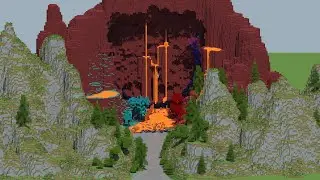 HUGE Minecraft nether portal ruins transformation!
