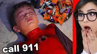 Little Brother Left Home ALONE on Halloween