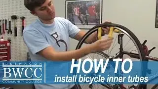 Installing an inner tube on your bike