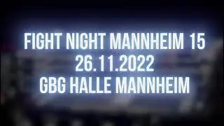 Fight Night Mannheim 26.11.2022 @GBG Halle Mannheim.