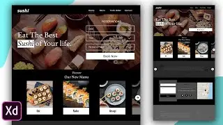 Restaurant Web Design  | Adobe XD