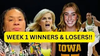 WEEK 1 WINNERS/LOSERS IN WOMEN'S COLLEGE HOOPS! SOUTH CAROLINA #1 DEJA KELLY OREGON UPSET! IOWA, LSU